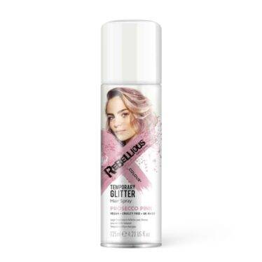 Spray Paillettes Cheveux Rose Prosecco – Rebellious - Color-Mania