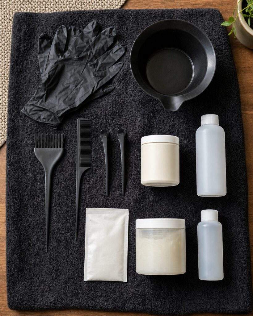 flatlay kit coloration debutant