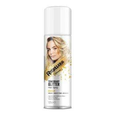 Spray Paillettes Cheveux Doré - Rebellious | Color-Mania