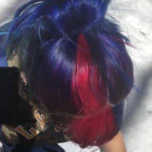 Coloration Cheveux Bleu Minuit - Directions photo review